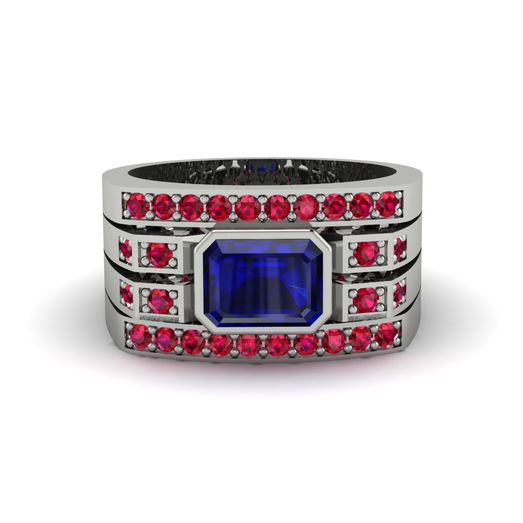 Sapphire Majestic Splendor Men's Ring - Shiloh No. 60