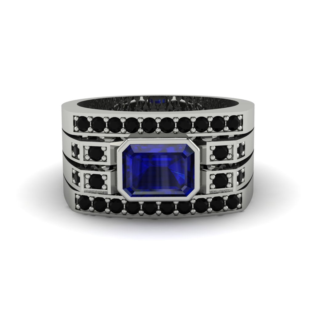 Sapphire Majestic Splendor Men's Ring - Shiloh No. 45