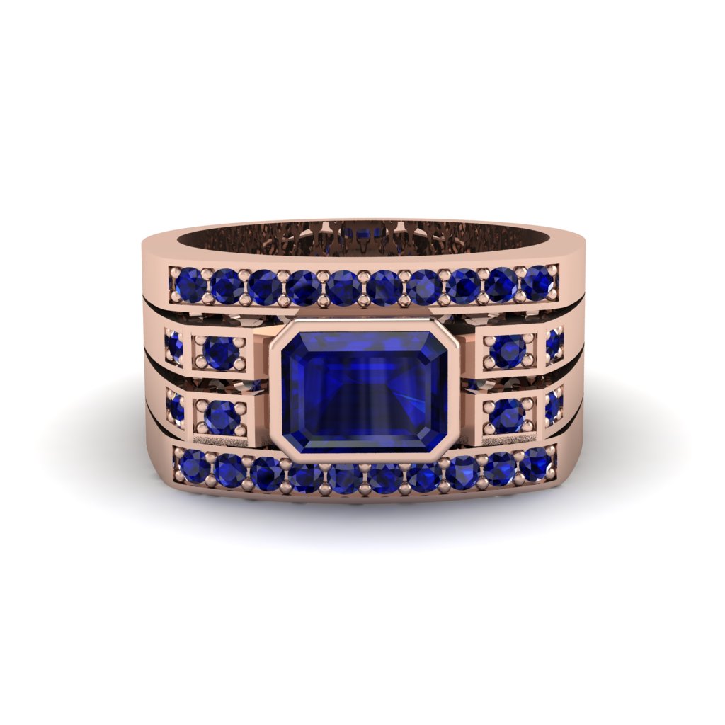 Sapphire Majestic Splendor Men's Ring - Shiloh No. 74