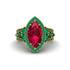 Ruby Majestic Splendor Engagement Ring - Antonella No. 25 image 2