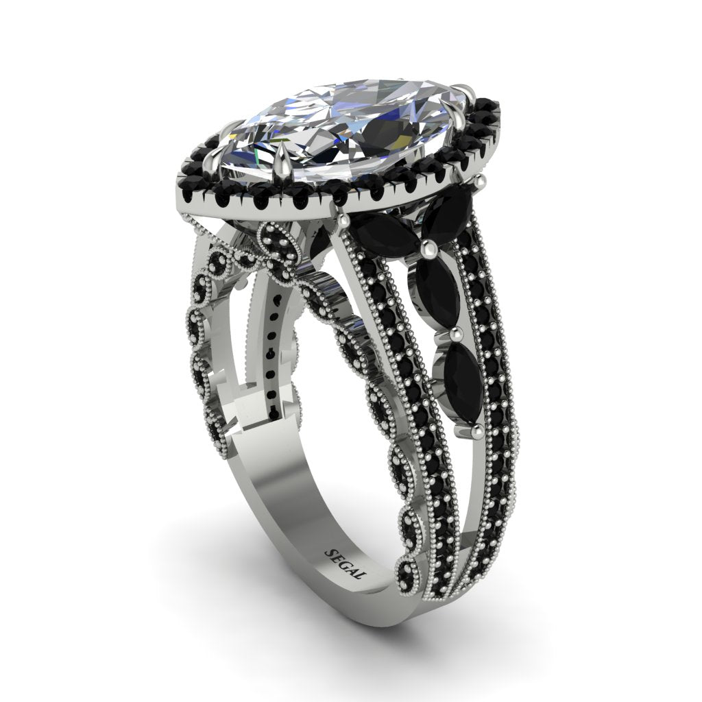 Diamond Majestic Splendor Engagement Ring - Antonella No. 33