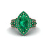 Emerald Majestic Splendor Engagement Ring - Antonella No. 20 image 2