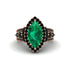 Emerald Majestic Splendor Engagement Ring - Antonella No. 35 image 2