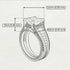 Princess Geometric Diamond Engagement Ring - Marilyn No. 3 image 4
