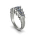 Marquise-Cut Diamond Cascade Engagement Ring - Regina No. 3 image 1