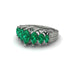 Marquise-Cut Emerald Cascade Engagement Ring - Regina No. 6 image 2