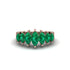 Marquise-Cut Emerald Cascade Engagement Ring - Regina No. 5 image 3