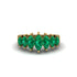 Marquise-Cut Emerald Cascade Engagement Ring - Regina No. 4 image 3