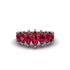 Marquise-Cut Ruby Cascade Engagement Ring - Regina No. 12 image 3