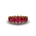Marquise-Cut Ruby Cascade Engagement Ring - Regina No. 10 image 3