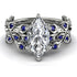 Marquise Diamond Golden Leaf Bridal Set - Julieta No. 63 image 2