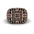 Black Diamond Men's Geometric Grid Ring - Pat No. 8 image 3