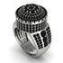 Round Black Diamond Mens Luxury Ring - Chris No. 39 image 1