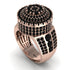Round Black Diamond Mens Luxury Ring - Chris No. 38 image 1