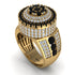 Round Black Diamond Mens Luxury Ring - Chris No. 7 image 1