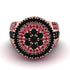 Round Black Diamond Mens Luxury Ring - Chris No. 53 image 2