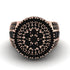 Round Black Diamond Mens Luxury Ring - Chris No. 38 image 2