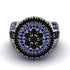 Round Black Diamond Mens Luxury Ring - Chris No. 69 image 2