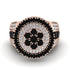 Round Black Diamond Mens Luxury Ring - Chris No. 8 image 2