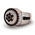 Round Black Diamond Mens Luxury Ring - Chris No. 8 image 3