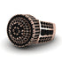 Round Black Diamond Mens Luxury Ring - Chris No. 38 image 3