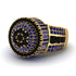 Round Black Diamond Mens Luxury Ring - Chris No. 67 image 3