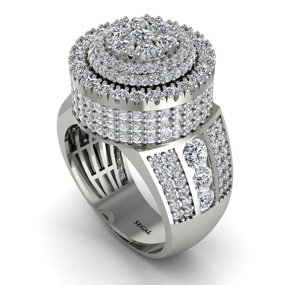Round Diamond Mens Luxury Ring - Chris No. 3