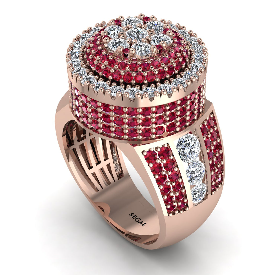 Round Diamond Mens Luxury Ring - Chris No. 47