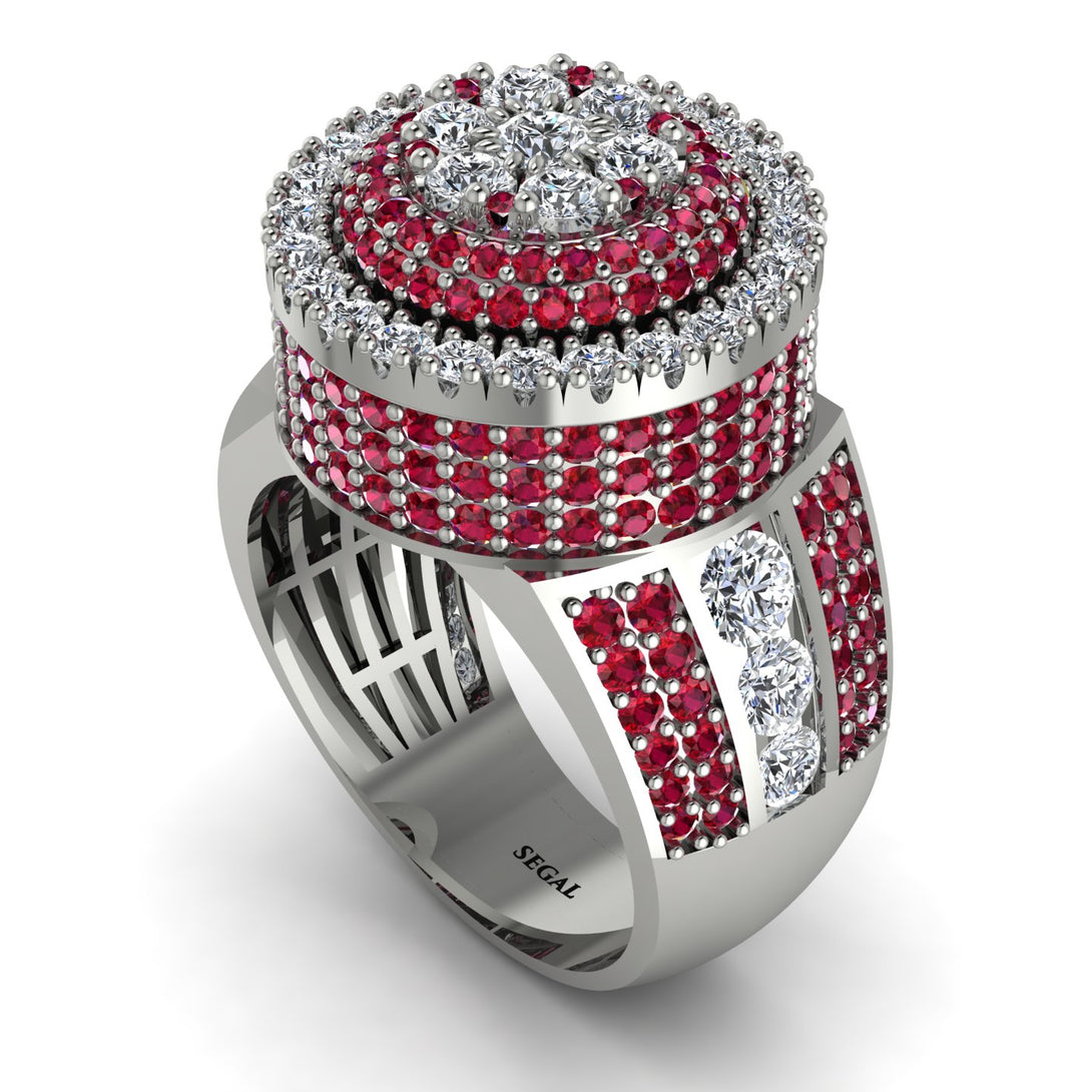 Round Diamond Mens Luxury Ring - Chris No. 48