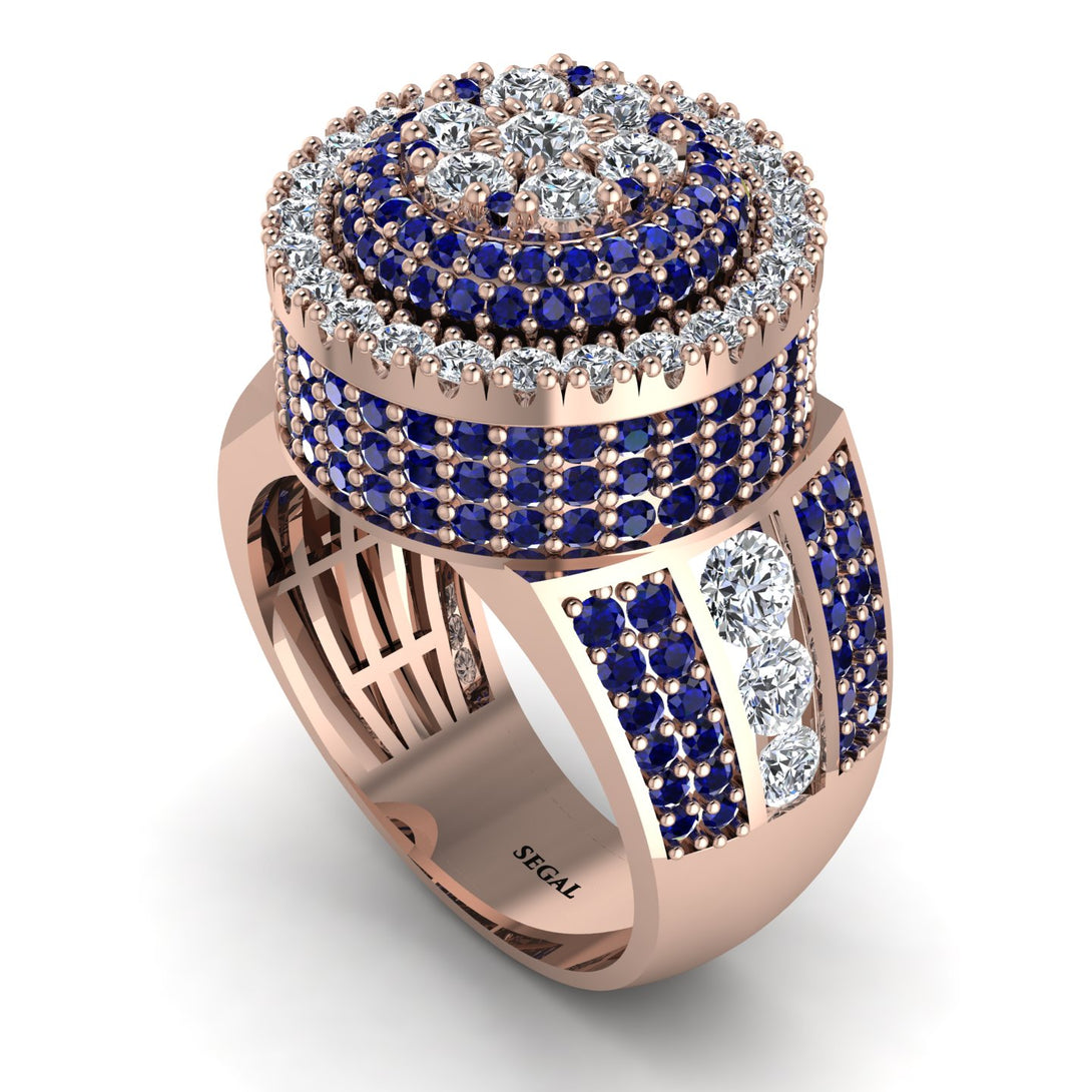 Round Diamond Mens Luxury Ring - Chris No. 62