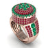 Round Emerald Mens Luxury Ring - Chris No. 50 image 1
