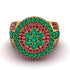 Round Emerald Mens Luxury Ring - Chris No. 49 image 2