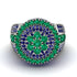 Round Emerald Mens Luxury Ring - Chris No. 66 image 2