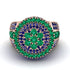 Round Emerald Mens Luxury Ring - Chris No. 65 image 2