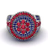 Round Ruby Mens Luxury Ring - Chris No. 72 image 2