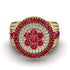 Round Ruby Mens Luxury Ring - Chris No. 10 image 2