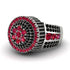 Round Ruby Mens Luxury Ring - Chris No. 42 image 3