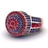 Round Ruby Mens Luxury Ring - Chris No. 71 image 2