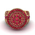 Round Ruby Mens Luxury Ring - Chris No. 55 image 2