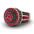 Round Ruby Mens Luxury Ring - Chris No. 41 image 3