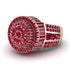 Round Ruby Mens Luxury Ring - Chris No. 56 image 3