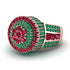 Round Ruby Mens Luxury Ring - Chris No. 26 image 3