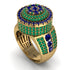 Round Sapphire Mens Luxury Ring - Chris No. 28 image 1