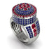 Round Ruby Mens Luxury Ring - Chris No. 72 image 1