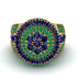 Round Sapphire Mens Luxury Ring - Chris No. 28 image 2