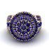 Round Sapphire Mens Luxury Ring - Chris No. 74 image 2