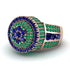 Round Sapphire Mens Luxury Ring - Chris No. 29 image 3