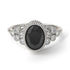 Diamond Milgrain Beaded Bezel Engagement Ring - Stacy No. 9 image 1