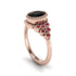 Ruby Milgrain Beaded Bezel Engagement Ring - Stacy No. 53 image 2