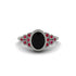 Ruby Milgrain Beaded Bezel Engagement Ring - Stacy No. 54 image 1